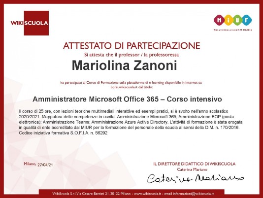 Attestato e certificazione