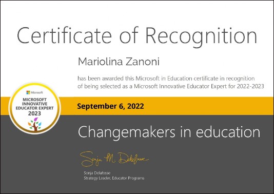 Certificazione MIE EXPERT 2022/2023