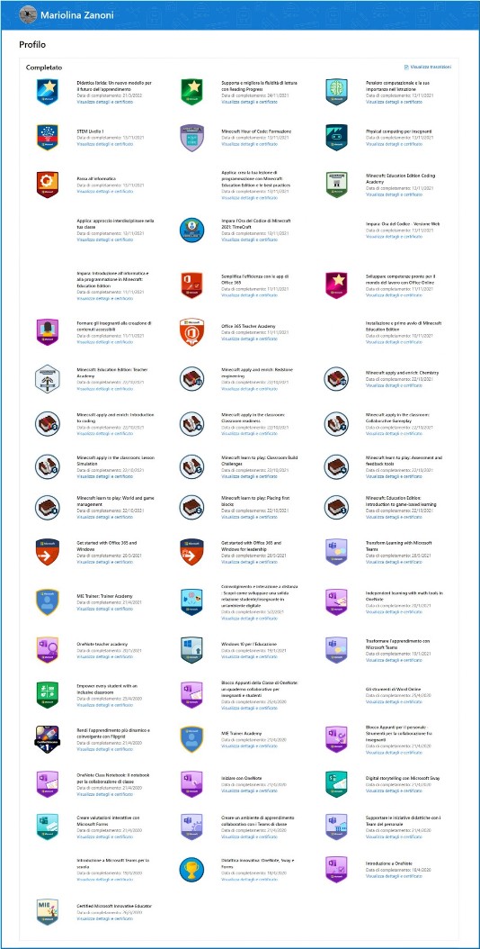 Trascrizione del training Microsoft